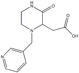 [3-oxo-1-(3-pyridinylmethyl)-2-piperazinyl]acetic acid Struktur