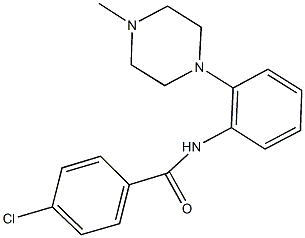 4-chloro-N-[2-(4-methyl-1-piperazinyl)phenyl]benzamide Struktur