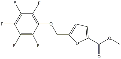 methyl 5-[(2,3,4,5,6-pentafluorophenoxy)methyl]-2-furoate Struktur