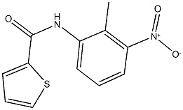 N-{3-nitro-2-methylphenyl}-2-thiophenecarboxamide Struktur