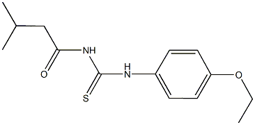 N-(4-ethoxyphenyl)-N'-(3-methylbutanoyl)thiourea Struktur