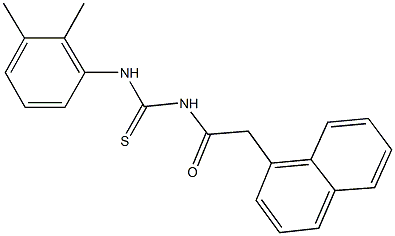 N-(2,3-dimethylphenyl)-N'-(1-naphthylacetyl)thiourea Struktur