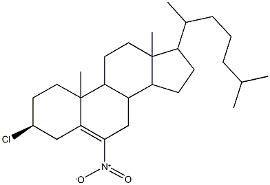 3-chloro-6-nitrocholest-5-ene Struktur