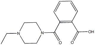 2-[(4-ethyl-1-piperazinyl)carbonyl]benzoicacid Struktur