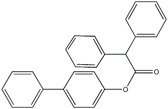 [1,1'-biphenyl]-4-yl diphenylacetate Struktur