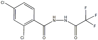 N'-(2,4-dichlorobenzoyl)-2,2,2-trifluoroacetohydrazide Struktur