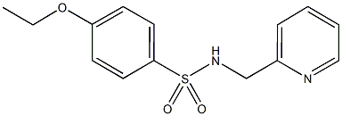 4-ethoxy-N-(2-pyridinylmethyl)benzenesulfonamide Struktur