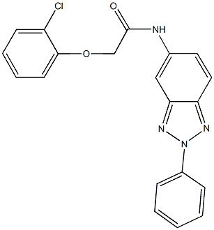 2-(2-chlorophenoxy)-N-(2-phenyl-2H-1,2,3-benzotriazol-5-yl)acetamide Struktur