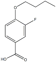 4-butoxy-3-fluorobenzoic acid Struktur