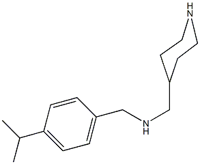 N-(4-isopropylbenzyl)-N-(4-piperidinylmethyl)amine Struktur