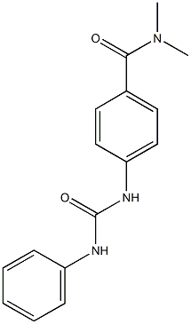 4-[(anilinocarbonyl)amino]-N,N-dimethylbenzamide Struktur