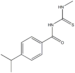 N-(4-isopropylbenzoyl)-N'-methylthiourea Struktur