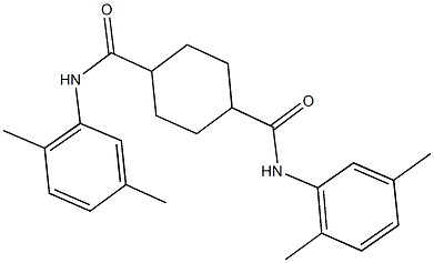 N~1~,N~4~-bis(2,5-dimethylphenyl)-1,4-cyclohexanedicarboxamide Struktur