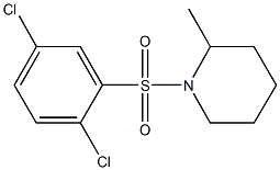 1-[(2,5-dichlorophenyl)sulfonyl]-2-methylpiperidine Struktur