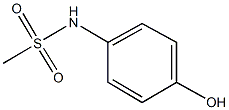 N-(4-hydroxyphenyl)methanesulfonamide Struktur