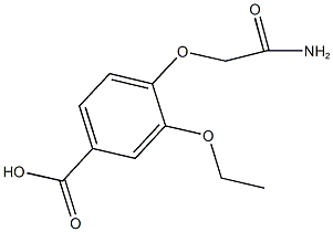 4-(2-amino-2-oxoethoxy)-3-ethoxybenzoic acid Struktur