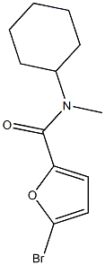 5-bromo-N-cyclohexyl-N-methyl-2-furamide Struktur