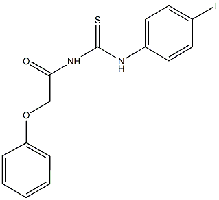 N-(4-iodophenyl)-N'-(phenoxyacetyl)thiourea Struktur