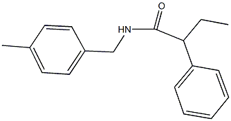 N-(4-methylbenzyl)-2-phenylbutanamide Struktur