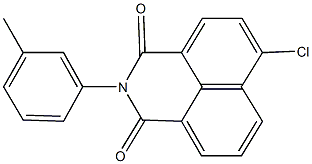 6-chloro-2-(3-methylphenyl)-1H-benzo[de]isoquinoline-1,3(2H)-dione Struktur