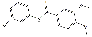 N-(3-hydroxyphenyl)-3,4-bis(methyloxy)benzamide Struktur