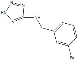 N-(3-bromobenzyl)-N-(2H-tetraazol-5-yl)amine Struktur