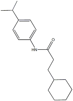 3-cyclohexyl-N-(4-isopropylphenyl)propanamide Struktur