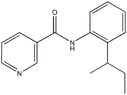 N-(2-sec-butylphenyl)nicotinamide Struktur