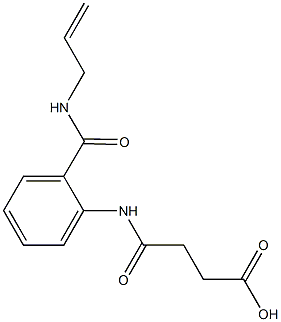 4-{2-[(allylamino)carbonyl]anilino}-4-oxobutanoic acid Struktur