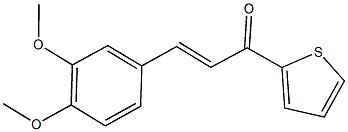 3-(3,4-dimethoxyphenyl)-1-(2-thienyl)-2-propen-1-one Struktur