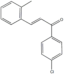 1-(4-chlorophenyl)-3-(2-methylphenyl)-2-propen-1-one Struktur