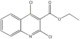 ethyl 2,4-dichloro-3-quinolinecarboxylate Struktur