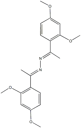 1-(2,4-dimethoxyphenyl)ethanone [1-(2,4-dimethoxyphenyl)ethylidene]hydrazone Struktur