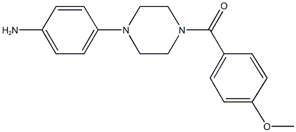 4-[4-(4-methoxybenzoyl)-1-piperazinyl]phenylamine Struktur