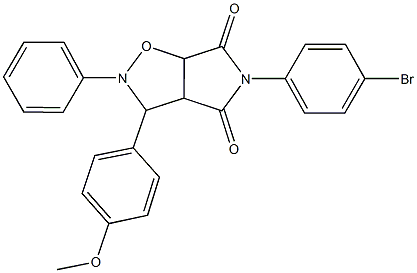 5-(4-bromophenyl)-3-(4-methoxyphenyl)-2-phenyldihydro-2H-pyrrolo[3,4-d]isoxazole-4,6(3H,5H)-dione Struktur