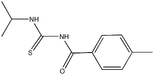 N-isopropyl-N'-(4-methylbenzoyl)thiourea Struktur