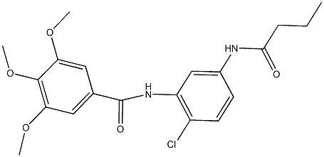 N-[5-(butyrylamino)-2-chlorophenyl]-3,4,5-trimethoxybenzamide Struktur