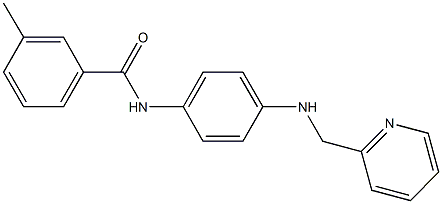 3-methyl-N-{4-[(2-pyridinylmethyl)amino]phenyl}benzamide Struktur