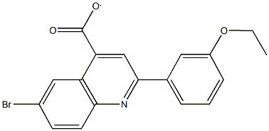 6-bromo-2-(3-ethoxyphenyl)-4-quinolinecarboxylic acid Struktur