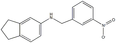 N-(3-nitrobenzyl)-5-indanamine Struktur