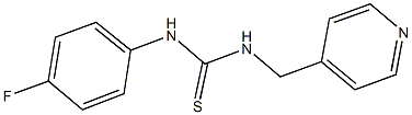 N-(4-fluorophenyl)-N'-(4-pyridinylmethyl)thiourea Struktur