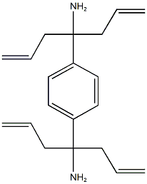 1-allyl-1-[4-(1-allyl-1-amino-3-butenyl)phenyl]-3-butenylamine Struktur