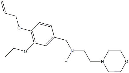 N-[4-(allyloxy)-3-ethoxybenzyl]-N-[2-(4-morpholinyl)ethyl]amine Struktur