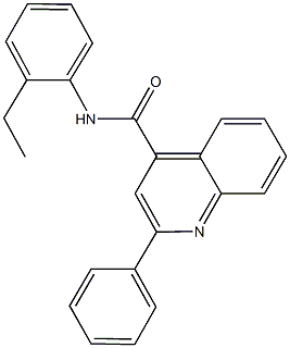 N-(2-ethylphenyl)-2-phenyl-4-quinolinecarboxamide Struktur