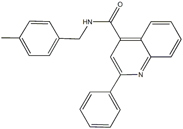 N-(4-methylbenzyl)-2-phenyl-4-quinolinecarboxamide Struktur