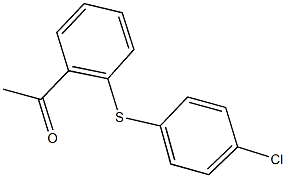 1-{2-[(4-chlorophenyl)sulfanyl]phenyl}ethanone Struktur