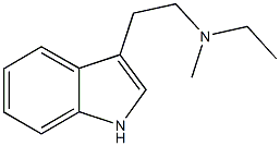 N-ethyl-N-[2-(1H-indol-3-yl)ethyl]-N-methylamine Struktur