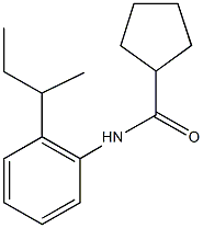 N-(2-sec-butylphenyl)cyclopentanecarboxamide Struktur