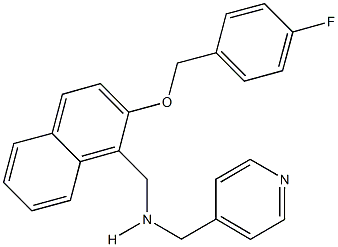 N-({2-[(4-fluorobenzyl)oxy]-1-naphthyl}methyl)-N-(4-pyridinylmethyl)amine Struktur