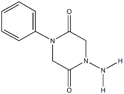 1-amino-4-phenyl-2,5-piperazinedione Struktur